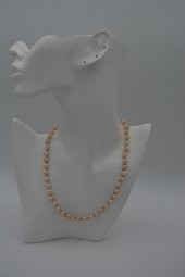 STONEAGE PEMBE İNCİ KOLYE thumbnail 1