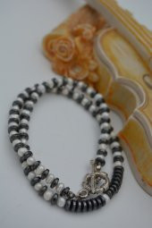 STONEAGE İNCİ VE HEMATİT KOLYE thumbnail 6