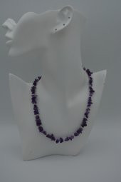 STONEAGE AMETİST DOĞAL TAŞLI KOLYE thumbnail 1