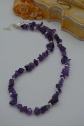 STONEAGE AMETİST DOĞAL TAŞLI KOLYE thumbnail 3