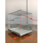 Muhabbet Kuşu Üretim Kafesi - Kalın Telli Çekmeceli - 1