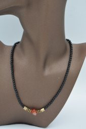 STONEAGE ONİKS HEMATİT VE AGATE TAŞLI KOLE - 4