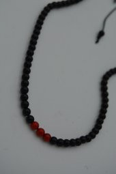 STONEAGE JEWELLERY Mercan ve Oniks Taşlı Kolye thumbnail 1