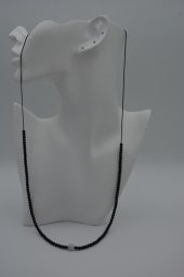 STONEAGE JEWELLERY Havlit ve Oniks Taşlı Metalsiz Kolye thumbnail 5