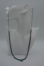 STONEAGE JEWELLERY Amazonit ve Oniks Taşlı Metalsiz Şifa Kolyesi thumbnail 7