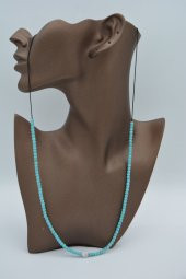 STONEAGE JEWELLERY İnci ve Turkuaz Taşlı Metalsiz Kolye thumbnail 5