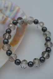 STONEAGE Hematit Taşı ve Çek Kristalli Bileklik thumbnail 1