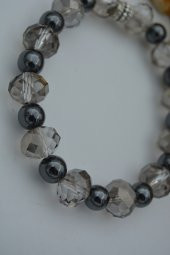 STONEAGE Hematit Taşı ve Çek Kristalli Bileklik thumbnail 3