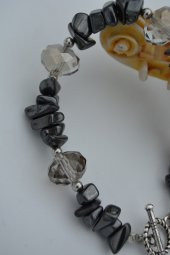 STONEAGE JEWELLERY Hematit ve Çek Kristalden Bileklik - 2