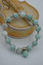 STONEAGE JEWELLERY Amazonit Doğal Taşından Bileklik thumbnail 3