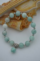 STONEAGE JEWELLERY Amazonit Doğal Taşından Bileklik thumbnail 4