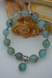 STONEAGE JEWELLERY Yeşil Akik Doğal Taşlı Bileklik - 2