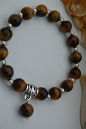 STONEAGE JEWELLERY Kaplan Gözü Doğal Taşlı Bileklik thumbnail 1