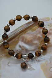 STONEAGE JEWELLERY Kaplan Gözü Doğal Taşlı Bileklik thumbnail 4