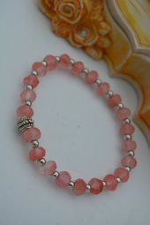 STONEAGE JEWELLERY Gül Kuvars Doğal Taşlı Bileklik thumbnail 4