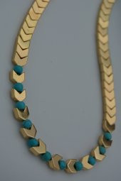 STONEAGE Hematit ve Turkuaz Taşlı Bayan Kolye thumbnail 1