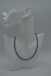 STONEAGE Siyah Arpa İnci Bayan Kolye thumbnail 7