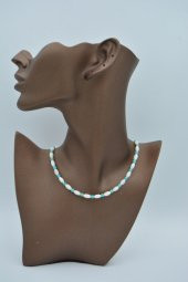 STONEAGE  Arpa Sedef ve Turkuaz Kolye thumbnail 1