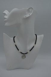 STONEAGE Oniks ve İnci Doğal Taşlı Bayan Kolye thumbnail 6