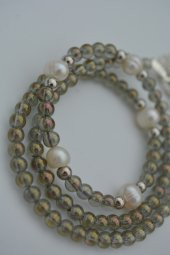 STONEAGE Kristal ve Gerçek İnci Kolye thumbnail 1