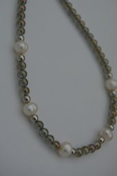 STONEAGE Kristal ve Gerçek İnci Kolye thumbnail 3