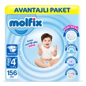 Molfix Bebek Bezi 4+ Beden Maxi Plus Avantajlı Paket 156 Adet - 1