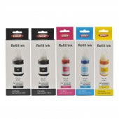 Ekoset Canon G1400 G1410 G1411 uyumlu renkli Mürekkep 5li set thumbnail 2