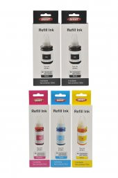 Ekoset Canon G1400 G1410 G1411 uyumlu renkli Mürekkep 5li set thumbnail 4