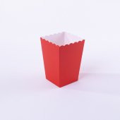 Kırmızı renkli karton popcorn kutusu  4 adet - 1