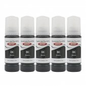 Ekoset Epson 103 L3151 L3156 Siyah Muadil Mürekkep 70ml 5 adet - 1