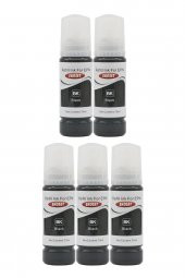 Ekoset Epson 103 L3151 L3156 Siyah Muadil Mürekkep 70ml 5 adet - 3