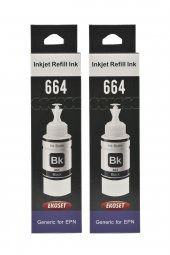 Ekoset Epson L300 L310 Uyumlu Siyah Muadil Mürekkep 2 adet 70 ml - 4