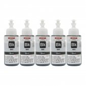 Ekoset Epson L1300 L3050 Siyah Muadil Mürekkep 70ml 5 adet - 1