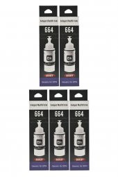 Ekoset Epson L100 L110 L130 Siyah Muadil Mürekkep 70ml 5 adet thumbnail 4