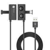Baseus Suction Cup Serisi 2.4A Oyuncu Apple iPhone Lightning Data Şarj Kablosu 1 Metre Siyah CALXP-A01 - 1