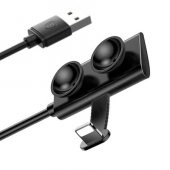 Baseus Suction Cup Serisi 2.4A Oyuncu Apple iPhone Lightning Data Şarj Kablosu 1 Metre Siyah CALXP-A01 - 11