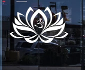Pencere Işareti Oturma Odası, Yatak Odası Sticker Duvar Sticker Lotus Çiçeği Om Yoga Buda Dekorasyon Benzersiz Hediyelik - 1