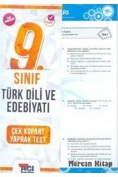 Açı Yayınları 9 sınıf Edebiyat Yaprak Test - 1
