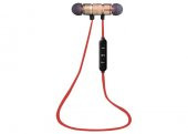 S-link SW-BT14 Mobil Telefon Uyumlu Mıknatıslı Siyah/kırmızı Bluetooth Kulaklık - 1
