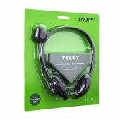 Snopy SN-T11 onn.go 3.5mm Çağrı/Eğitim İçin Mikrofon Kontrollü Call Center Stereo Notebook-PC Kulaklık - 1