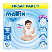 Molfix Bebek Bezi 4+ Beden Maxi Plus Fırsat Paketi 68 Adet - 1