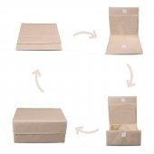 CUTY HOME EV TEKSTİL BEJ ÇOK AMAÇLI KUTU HURÇ-4LÜ SET - 3