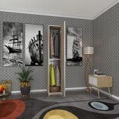 Kenzlife gardırop öğrenci dolabı tek kapılı günebakan crd 180*35*42 crd gardolap dolap ofis - 1