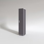 Kenzlife gardırop öğrenci dolabı tek kapılı günebakan gri 180*35*42 gri gardolap dolap ofis - 3