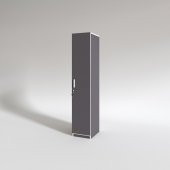 Kenzlife kilitli gardırop öğrenci dolabı tek kapılı kasımpatı byz 180*35*42 gri gardolap dolap ofis thumbnail 3