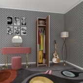 Kenzlife gardırop öğrenci dolabı tek kapılı kasımpatı cvz 180*35*42 cvz gardolap dolap ofis thumbnail 1