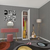 Kenzlife gardırop öğrenci dolabı tek kapılı kasımpatı byz 180*35*42 byz gardolap dolap ofis - 1