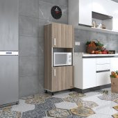 Kenzlife mini fırın dolabı gökhun crd 148*60*30 ayaklı mikroalga midi fırın mutfak - 1