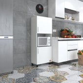 Kenzlife mini fırın dolabı gökhun byz 148X60X30 ayaklı mikroalga midi fırın mutfak - 1