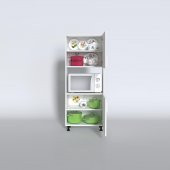 Kenzlife mini fırın dolabı gökhun byz 148X60X30 ayaklı mikroalga midi fırın mutfak - 2